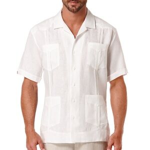 Men's 100% Linen Short Sleeve 4 Pocket Guayabera
Shirt